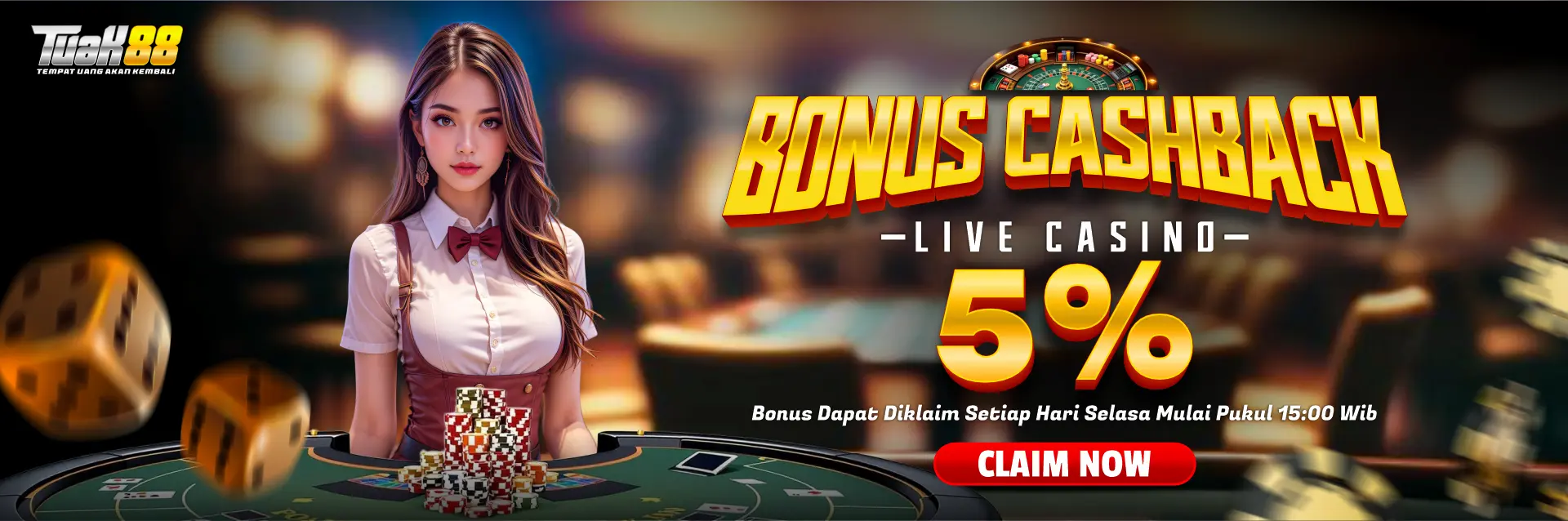 Cashback Sports & LiveCasino 5%