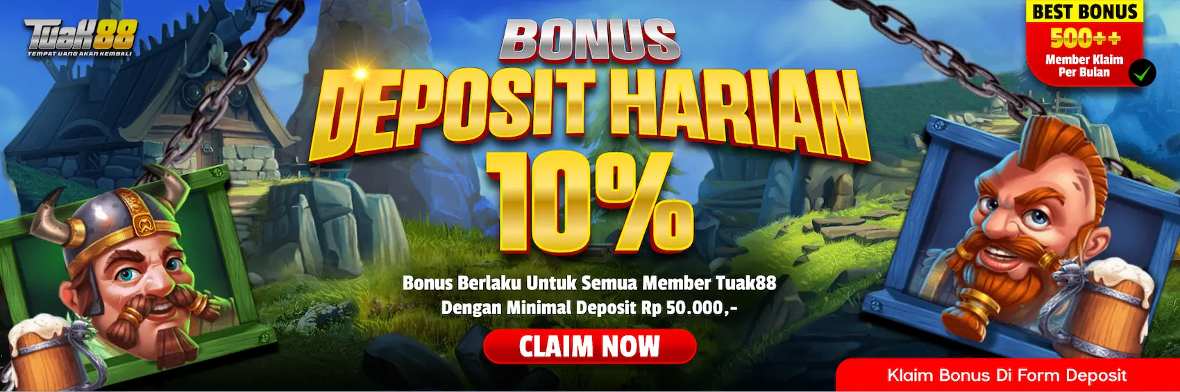 Bonus Deposit Harian 10%