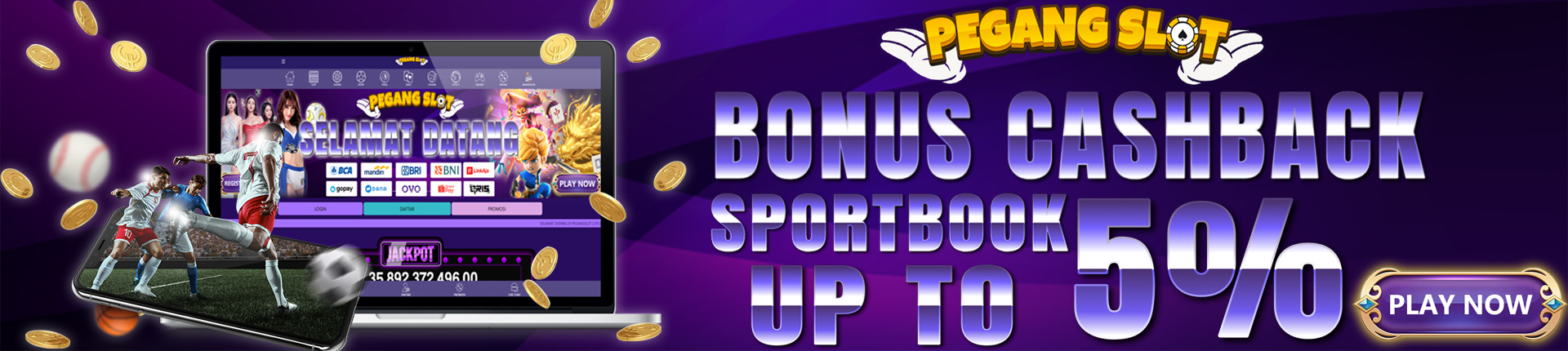 BONUS CASHBACK SPORTSBOOK UP TO 5%