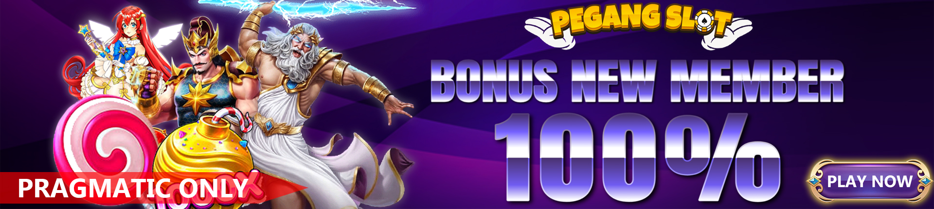 BONUS DEPOSIT 100% NEW MEMBER (KHUSUS SLOT GAME PRAGMATIC)