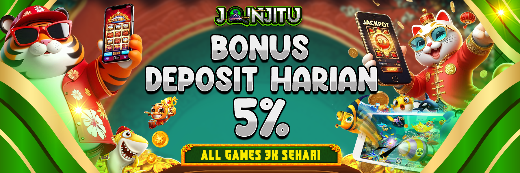 BONUS DEPOSIT 5% HARIAN ALL GAMES