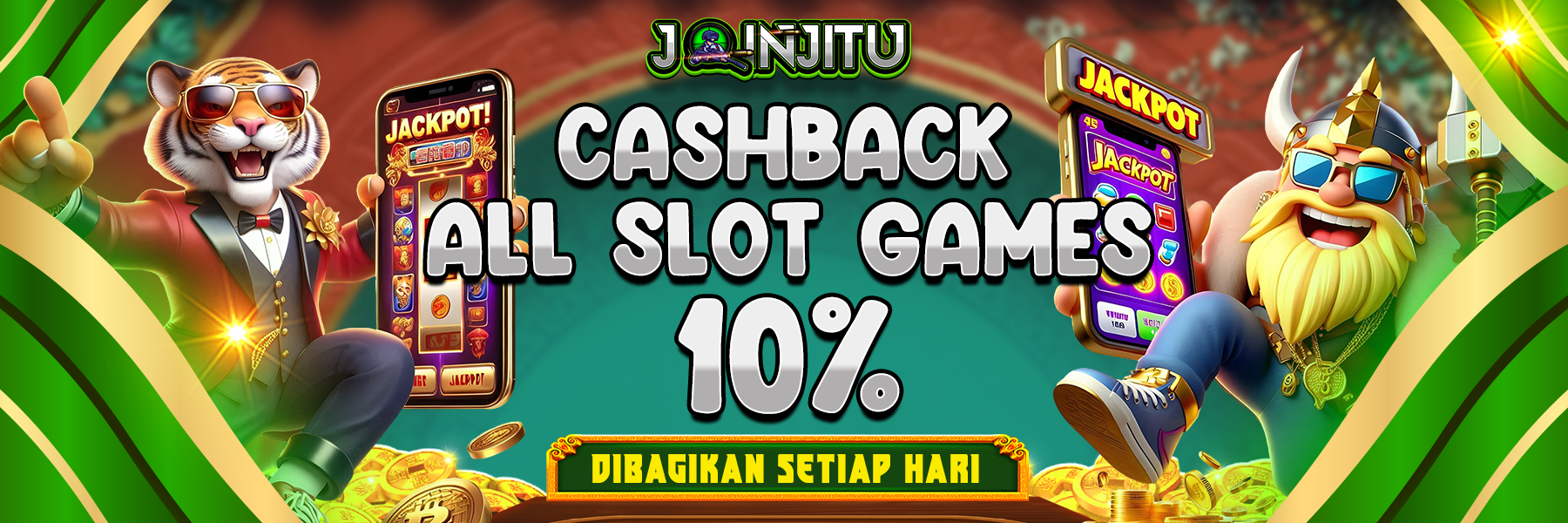 CASHBACK SETIAP HARI 10% ALL SLOT