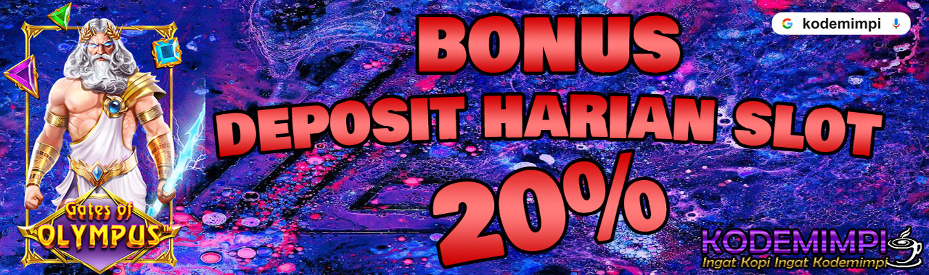 Bonus Deposit Harian Slot 20%