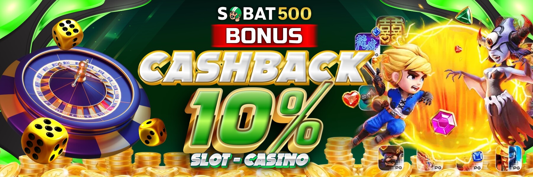 BONUS CASHBACK SLOT & CASINO 10%