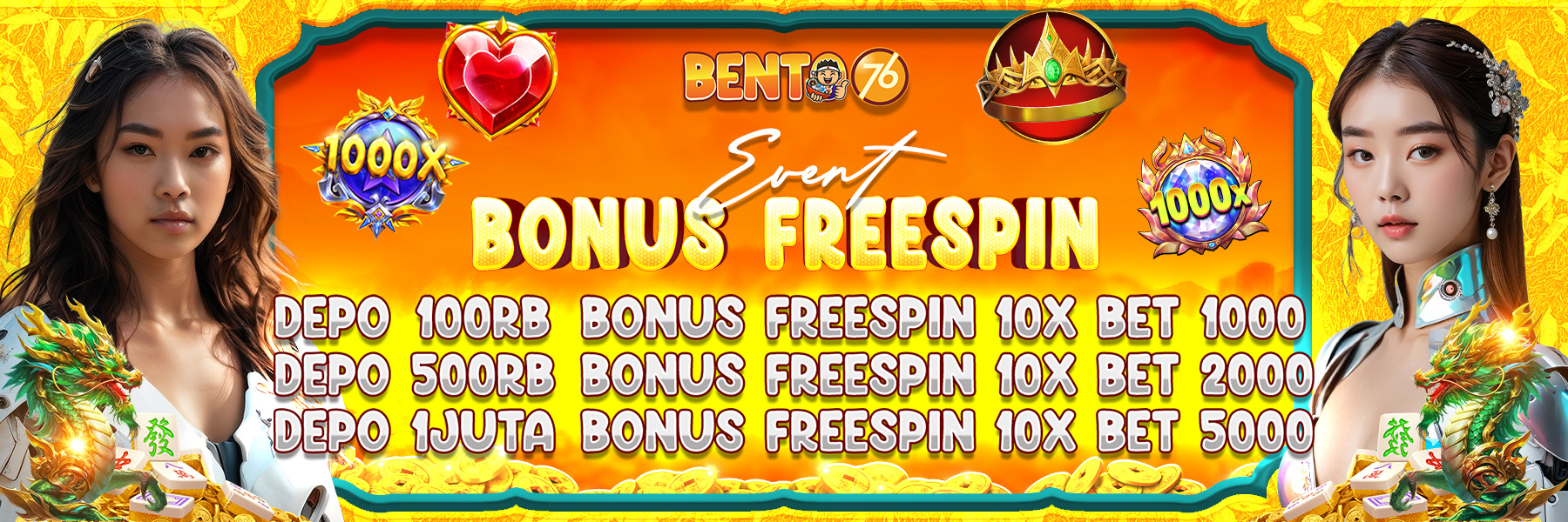 EVENT FREESPIN BENTO76